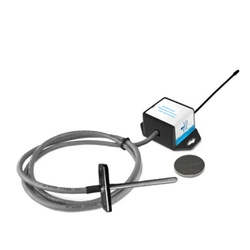 Wireless Duct Temperature Sensor - Coin Cell Powered